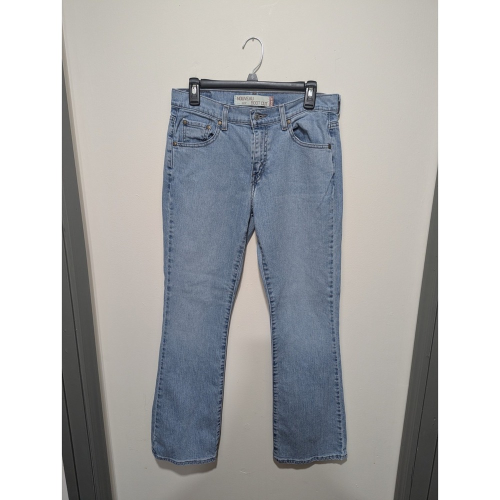 Levi's 315 Jeans Size 10M Womens Nouveau Boot Cut Mid Rise Faded Blue Denim